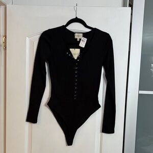 Black Long Sleeve Bodysuit